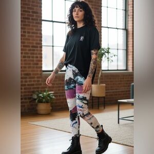 lululemon athletica Colorful Abstract Print Leggings